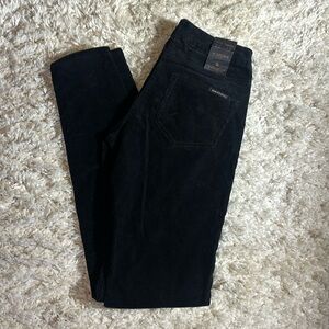 Maison Scotch Black Corduroy Skinny Jeans